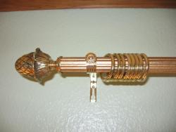 Decorative curtain rods