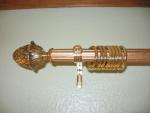 Decorative curtain rods