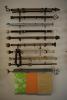 Decorative curtain rods