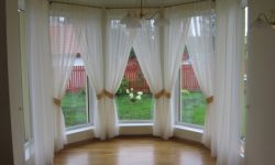 white daytime curtains