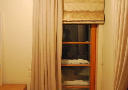 linen door curtains