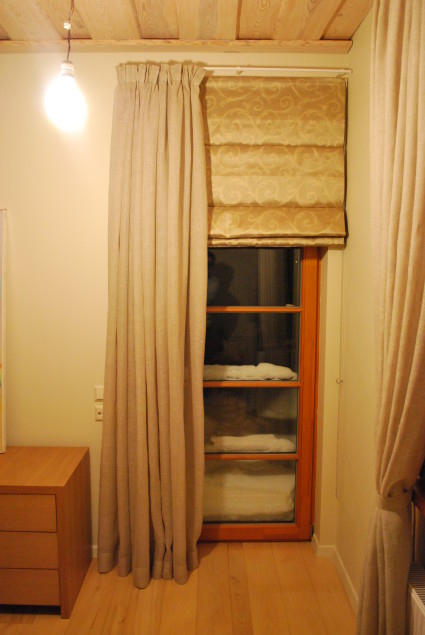 linen door curtains