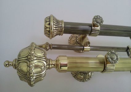 Installation of curtain poles