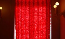 wonderful red french blinds
